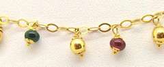 Very Elegant & Detailed 14kt Gold Necklace With Beads