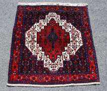 Detailed Semi Antique Square Persian Sanandaj 4.9x4.1