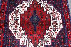 Detailed Semi Antique Square Persian Sanandaj 4.9x4.1