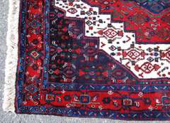 Detailed Semi Antique Square Persian Sanandaj 4.9x4.1