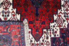 Detailed Semi Antique Square Persian Sanandaj 4.9x4.1