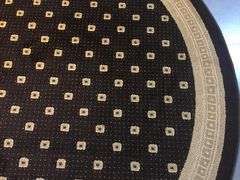 6 Ft Round Premium Transitional Design Rug
