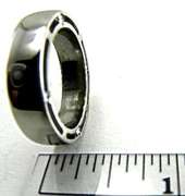 Eye catching modern platinum diamond band