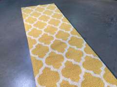 Trendy Lattice Design Hand Tufted Rug 8FT Runner