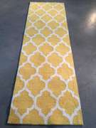 Trendy Lattice Design Hand Tufted Rug 8FT Runner