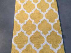 Trendy Lattice Design Hand Tufted Rug 8FT Runner