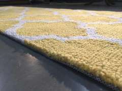 Trendy Lattice Design Hand Tufted Rug 8FT Runner