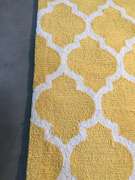 Trendy Lattice Design Hand Tufted Rug 8FT Runner
