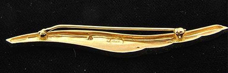 Ladies 14kt Yellow Gold Brooch