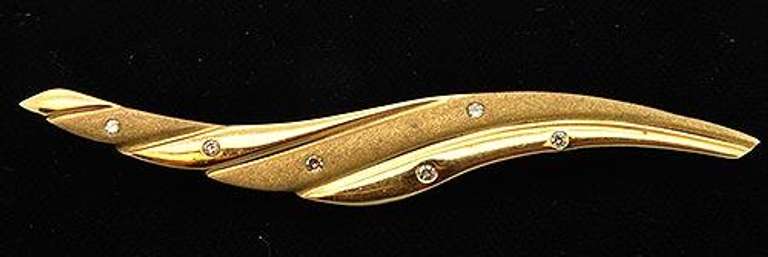 Ladies 14kt Yellow Gold Brooch