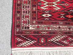 Lovely Hand Woven 4.5x6.4 Turkmen Rug
