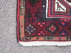 Nicely Contrasted Handmade Persian Hamadan 4.11X3.2