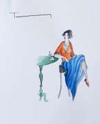 Original Signed Itzchak Tarkay Watercolor