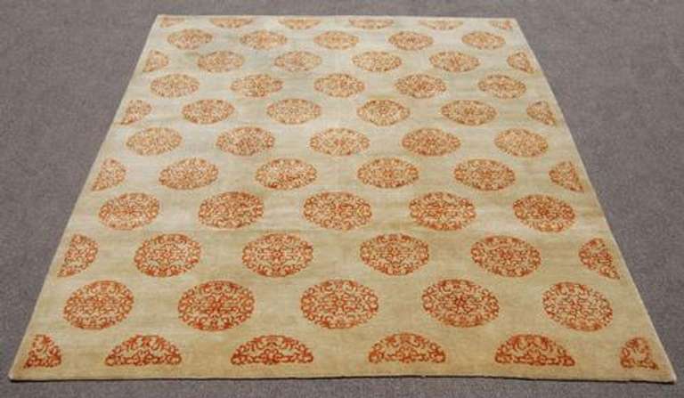 LOVELY SIMPLISTIC DESIGN HAND MADE INDO CHOBI RUG