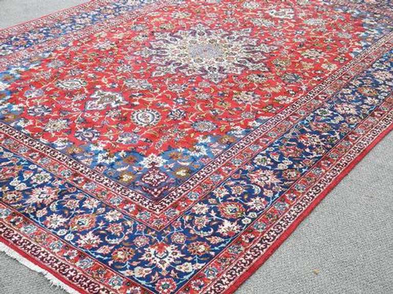 Charming and Colorful Hand woven Persian Najafabad 12.7x8.7