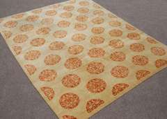 LOVELY SIMPLISTIC DESIGN HAND MADE INDO CHOBI RUG