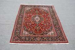 Collectible and unique Hand woven Persian Kashan Rug