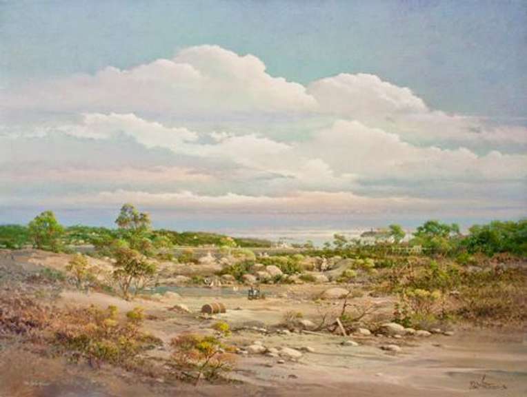 Beautiful original oil By Donald A Peters