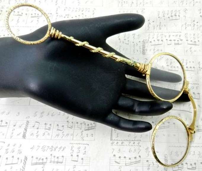 Turn of the Century 18kt Gold Lorgnette