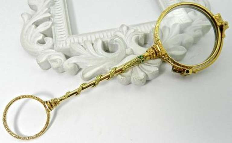 Turn of the Century 18kt Gold Lorgnette
