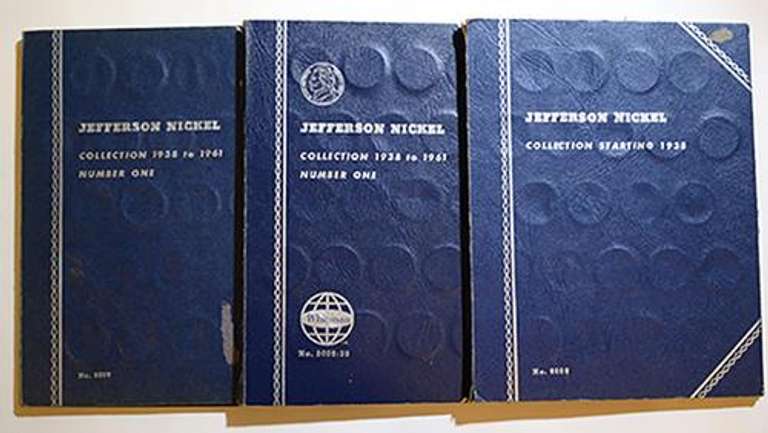 3 Complete sets of Jefferson Nickels 1938 -1961