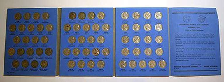 3 Complete sets of Jefferson Nickels 1938 -1961