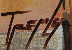 Yuri Tremler Limited Canvas Serigraph Catching Up