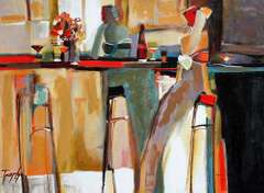 Yuri Tremler Limited Canvas Serigraph Catching Up