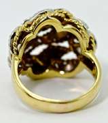 Mid-Century18k and Diamond Dome Ring