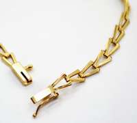 Contemporary 14K Yellow Gold Bracelet With Multi Color Gemstones