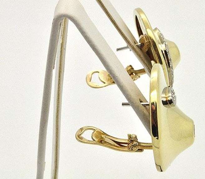 Designer Ruby, Diamond, & 14kt Gold Earrings