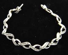 1ctw Diamond Bracelet in 10kt White Gold