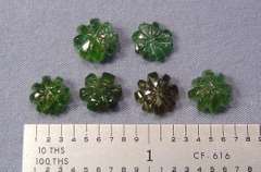 Natural Green Tourmaline Lot of 6, 14.50 cts.
