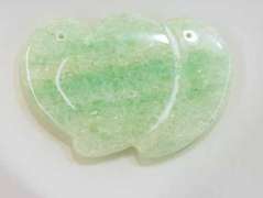 Natural Aventurine Pendant - Paired Hearts