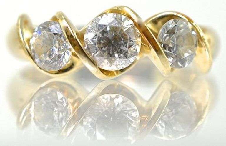 Awesome Group of 4 CZ 14K Bands