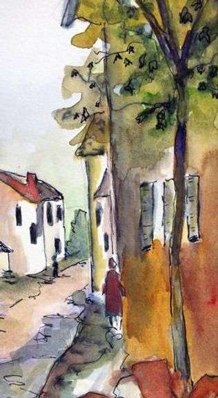 CHARMING ORIGINAL WATERCOLOR