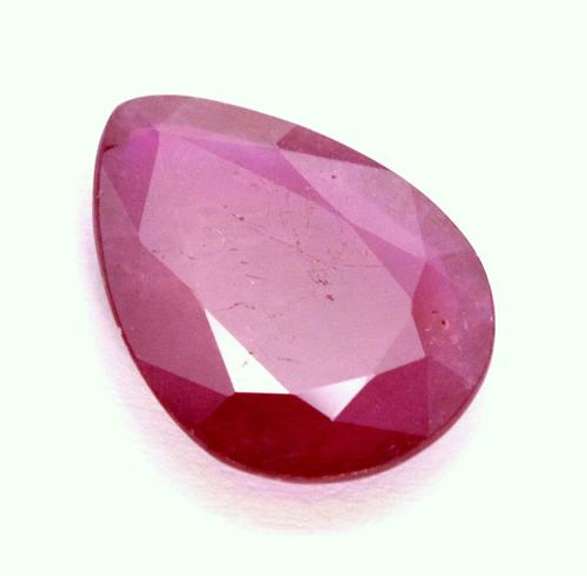9 Carat Pear Cut Red Ruby