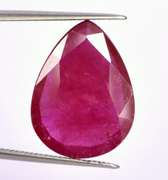 9 Carat Pear Cut Red Ruby