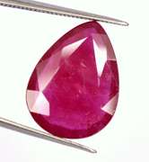9 Carat Pear Cut Red Ruby