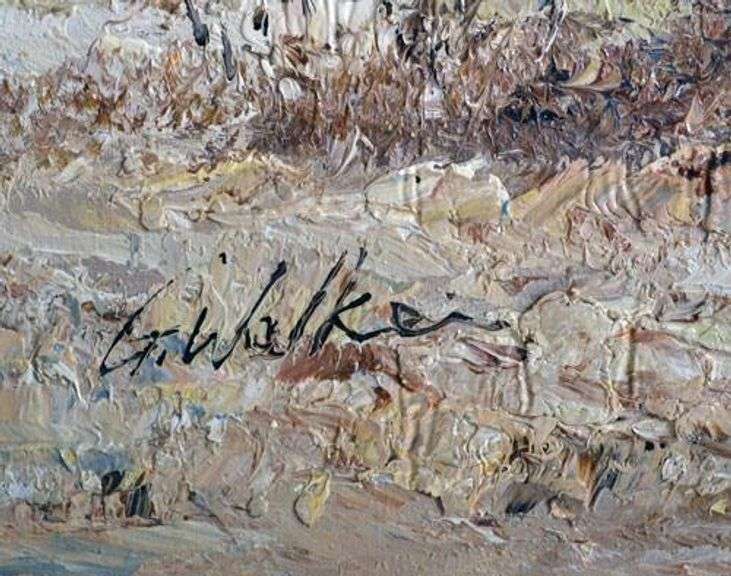Fall Landscape, Signed Original Oil Painting on Canvas