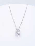 Elegant Pear Shaped Diamond Solitaire Pendant, 14kt