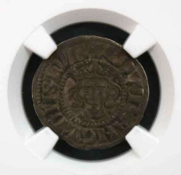 1279-1307 Edward 1 Silver Penny London in NGC XF Holder