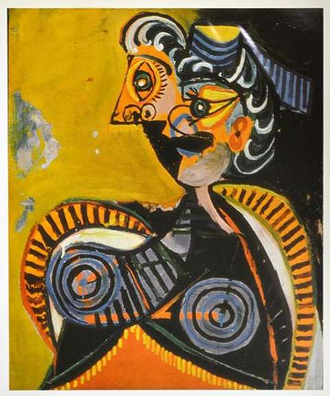 'Portrait of Marie Therese' Picasso Circa 1961