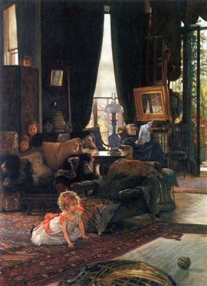 James Tissot  - Hide And Seek on Canvas