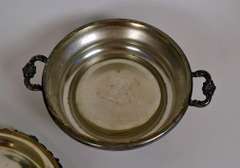 Antique Homan Silver Plate Covered Chafing Dish