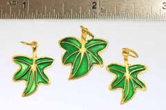 Maple Leaf Charms - Lot of 3