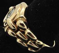 Gents 14kt Gold Diamond Ring, New