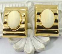 Rare Bone Earrings, 14k