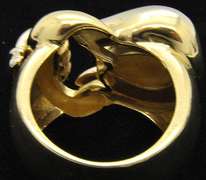 LADIES SOLID GOLD 18 KT RING.