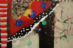 Hand Embellished Giclee on Canvas Alexandra Suarez
